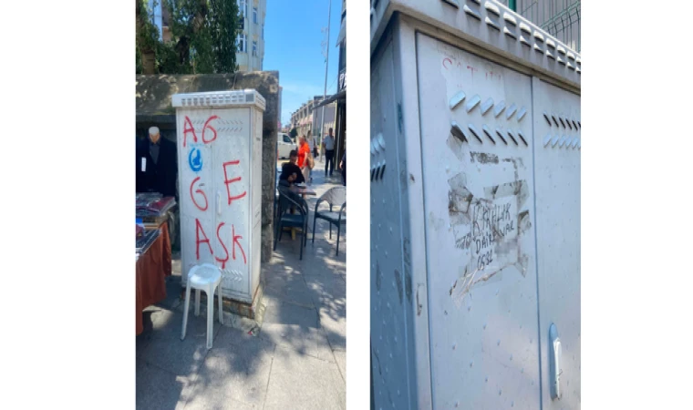 Trafolardaki Yazı Ve İlanlar Tepki Çekiyor