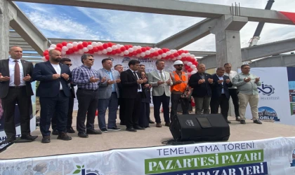 3. KAPALI PAZAR YERİNİN TEMELİ ATILDI