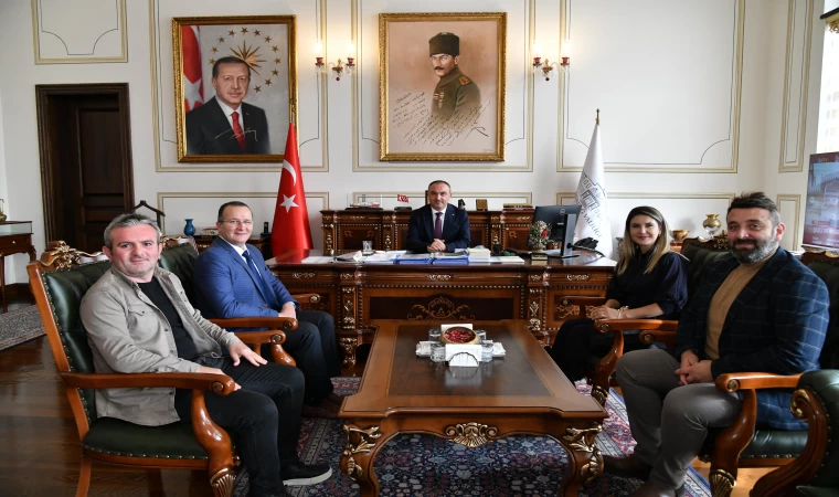 Medya ve İletişim Mensupları Derneği'nden Tekirdağ Valisi Recep Soytürk' e Ziyaret