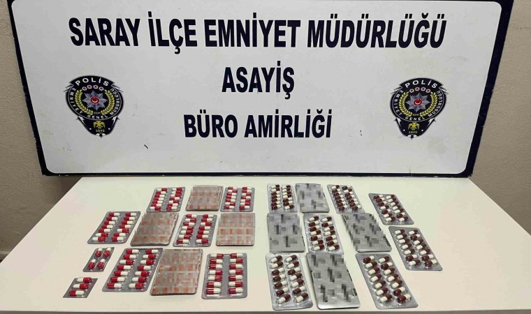 Saray’da 301 adet uyuşturucu hap ele geçirildi