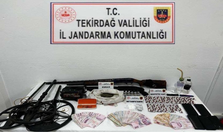 Tekirdağ’da uyuşturucu operasyonu: 8 gözaltı