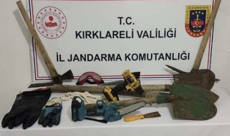 Kırklareli’de kaçak kazı yapan şüpheliler yakalandı