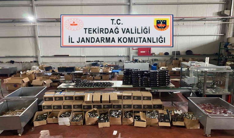 Tekirdağ’da 2 tona yakın nargile tütünü ele geçirildi