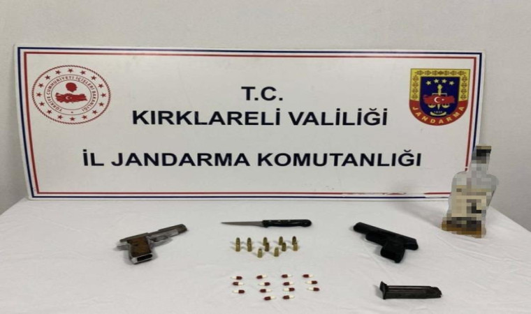 Kırklareli’de uyuşturucu operasyonu: Tabanca ve uyuşturucu ele geçirildi