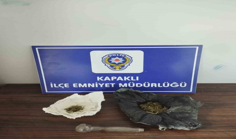 Kapaklı’da 18 yaşındaki şahsın üzerinde uyuşturucu ele geçirildi