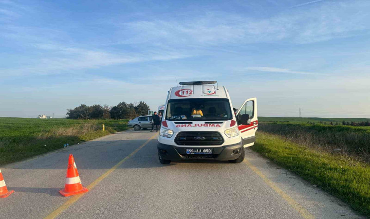 Tekirdağ’da 2 aracın karıştığı kazada 7 kişi yaralandı