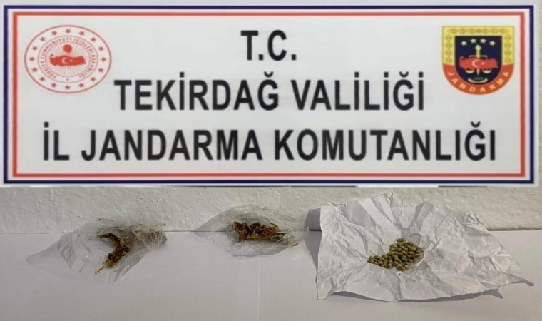 Tekirdağ’da jandarma 10 kişiyi uyuşturucudan yakaladı