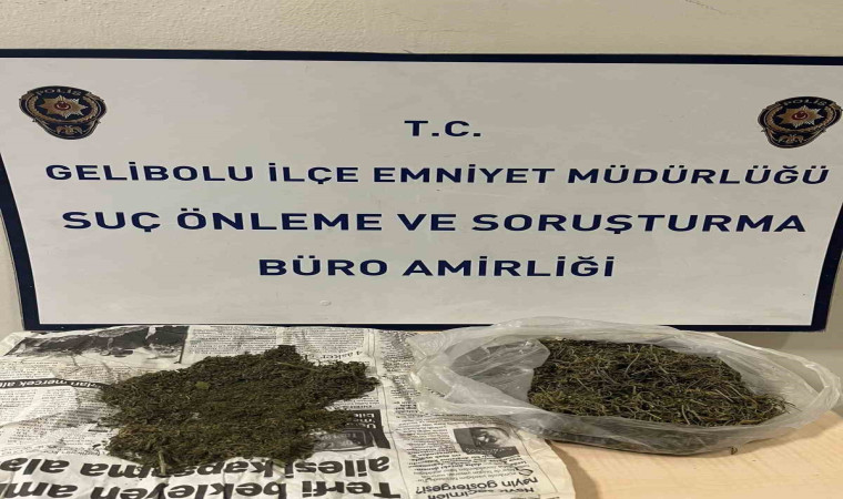 Gelibolu’da bir evde 186 gram uyuşturucu madde ele geçirildi