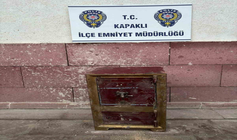 Kapaklı’da çalınan çelik kasa bulundu