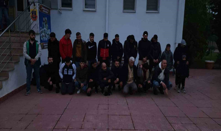 Tekirdağ’da 21 kaçak göçmen yakalandı