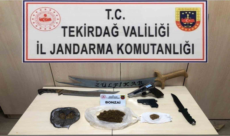 Tekirdağ’da silah ve uyuşturucu operasyonunda 7 şüpheli yakalandı