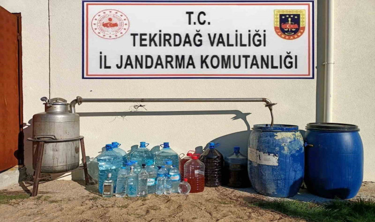 Tekirdağ’da 344 litre sahte alkol ele geçirildi