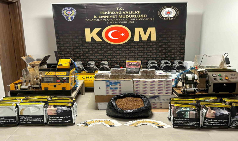 Tekirdağ’da kaçak sigara operasyonu