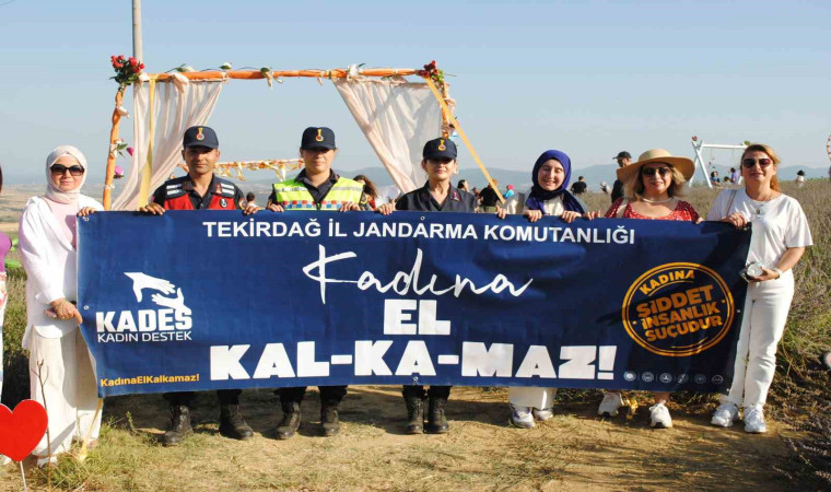 Tekirdağ İl Jandarma Komutanlığı ”Kadına El Kalkmaz” dedi