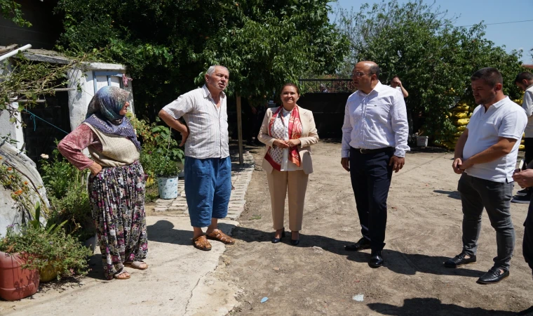 Ergene Kaymakamı Kadir Duman ve Ergene Belediye Başkanı Müge Yıldız Topak’tan Vatandaşlara Geçmiş Olsun Ziyareti