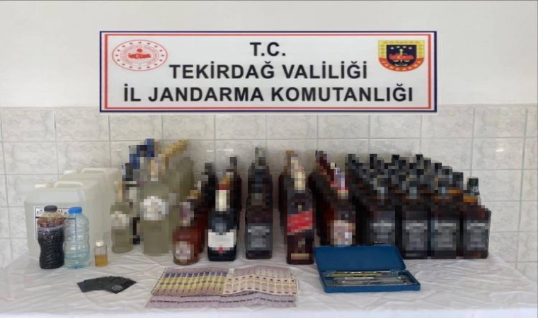 Tekirdağ’da kaçak içki operasyonu