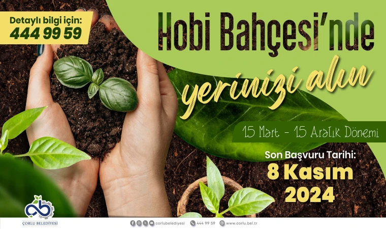 Hobi Bahçeleri Yeni Dönem Başvuruları Başladı