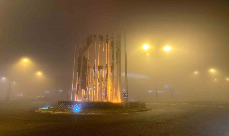 Tekirdağ’da gece sis etkili oldu