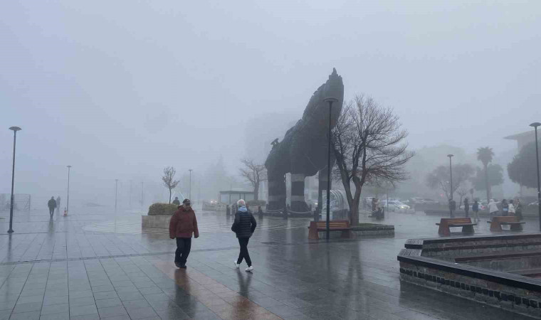 Çanakkale Boğazı sis nedeniyle transit gemi geçişlerine kapatıldı, feribot seferleri geçici olarak durduruldu