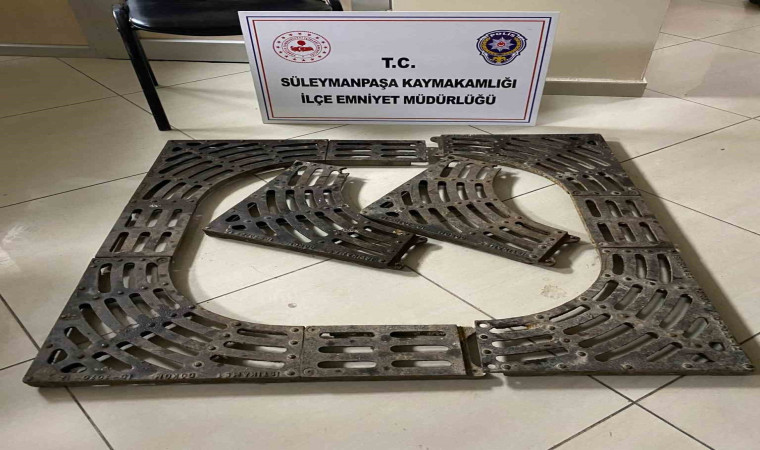 Tekirdağ’da at arabasıyla mazgal hırsızlığına 2 tutuklama