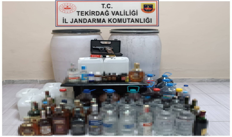 Tekirdağ’da yılbaşı öncesi kaçak içki operasyonu