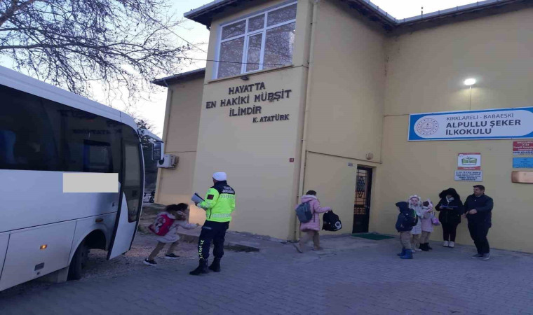 Kırklareli’nde okul servisleri denetlendi