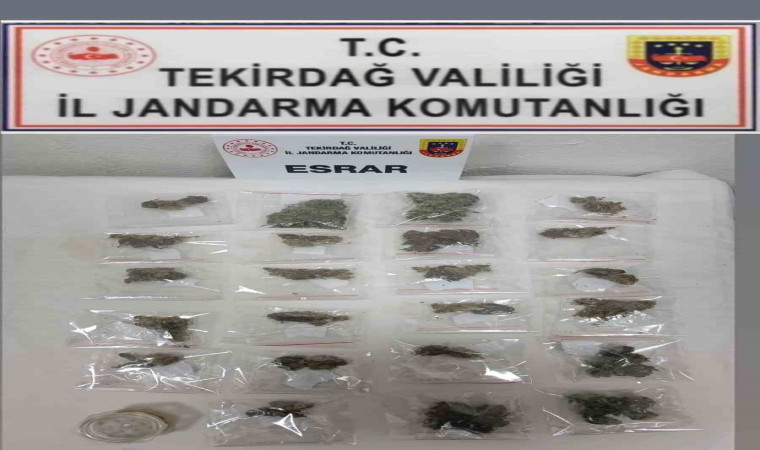 Tekirdağ’da jandarmadan uyuşturucu operasyonları