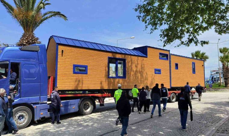 Turizm merkezi Bozcaada’da Tiny House 1 Eylül’e kadar ada dışına taşınacak