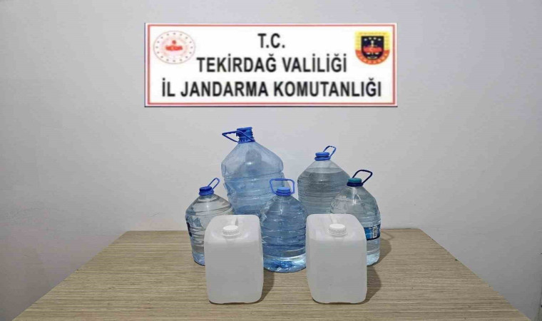 Tekirdağ’da jandarmadan kaçak içki ve ruhsatsız silah operasyonu