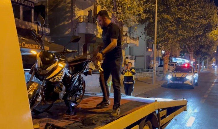 Çorlu’da abart egzozla gezen motosikletli alkollü çıktı