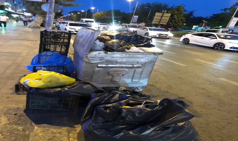 Şehir Merkezinde Çöp Rezaleti