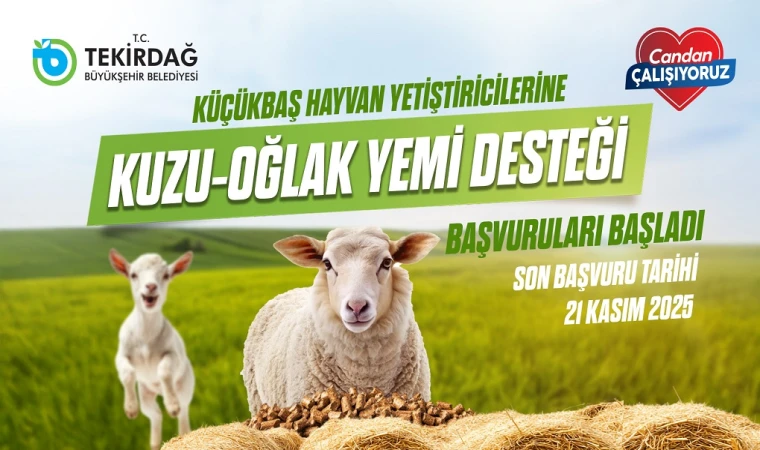 Yem Desteği Başvuruları Başladı