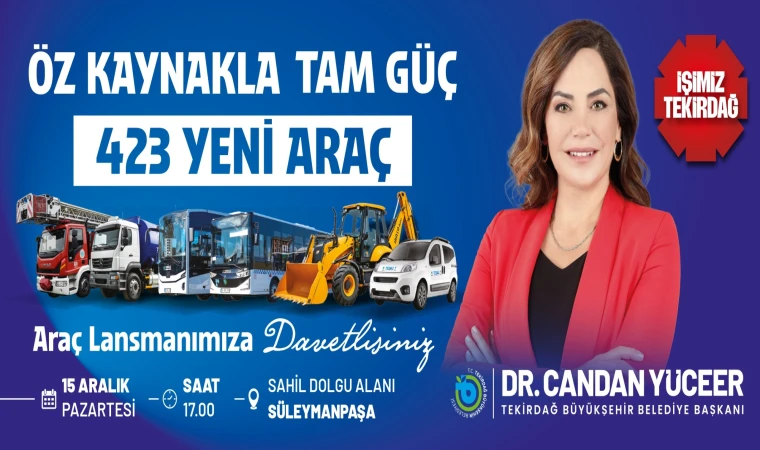 Büyükşehir, 423 Yeni Aracını Hizmete Alıyor