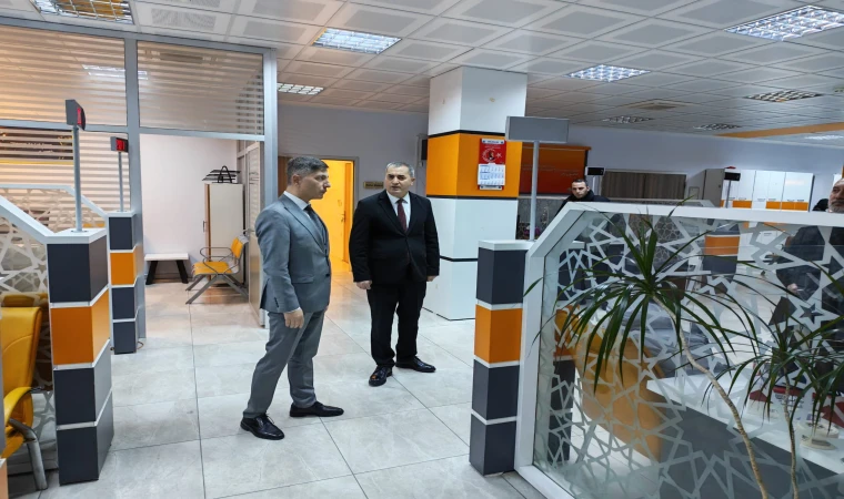 Kaymakam Erten, Nüfus Müdürlüğünü Ziyaret Etti