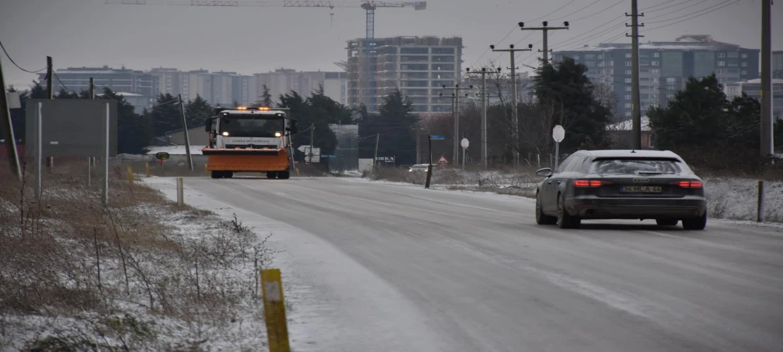 Çorlu’ya 2’nci Kez Kar Yağdı