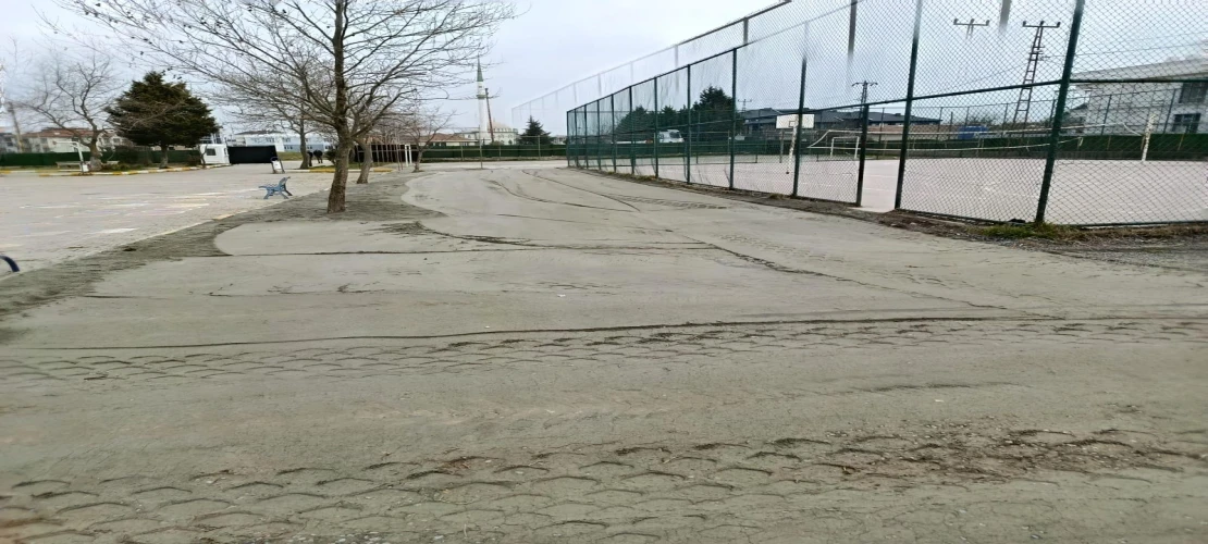 Okul Bahçesinde Çalışma Yapıldı