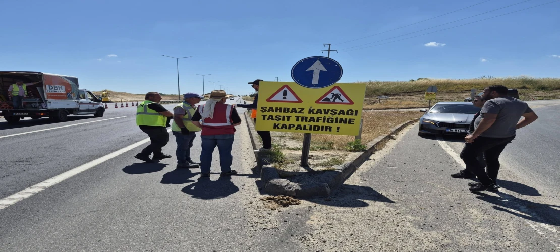Şahpaz Kavşağı Trafiğe Kapatıldı