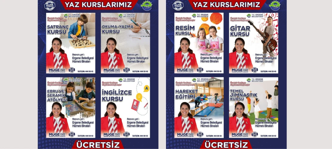 Ergene’de Yaz Kursları Başlıyor