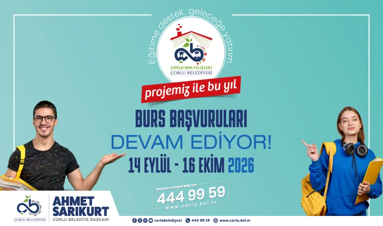 Çorlu Belediyesi'nden Öğrencilere Eğitim Desteği Sürüyor