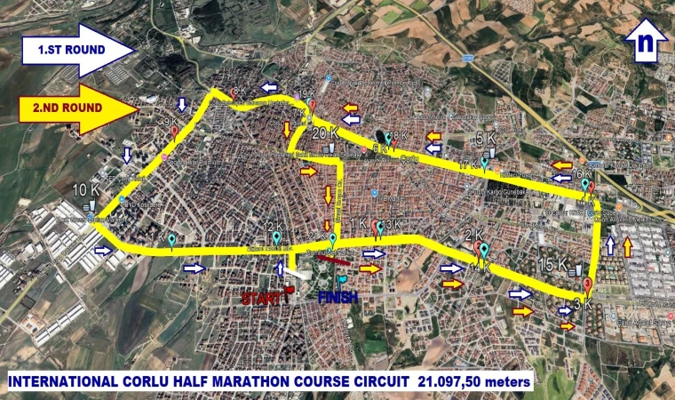 Çorlu Uluslararası Maratona Hazırlanıyor