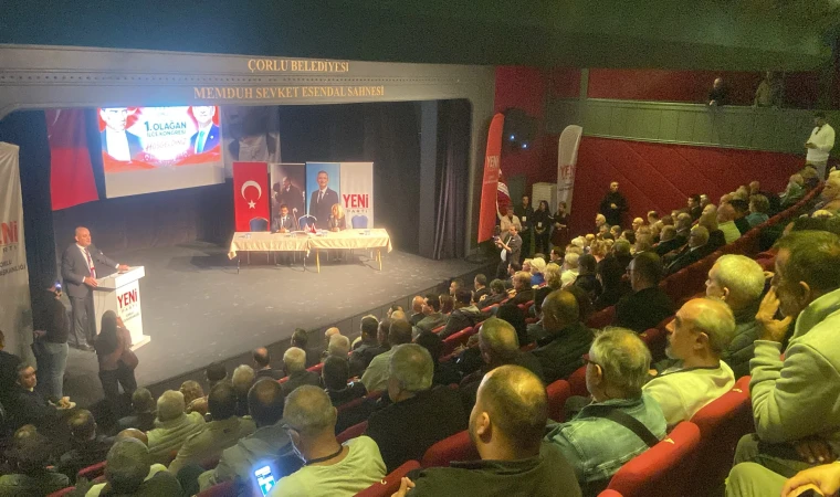 Yeni Parti Çorlu’da İlk Kongresini Yaptı