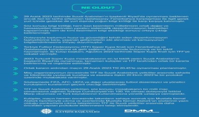 İletişim Başkanlığı’ndan Süper Kupa finali hakkında açıklama