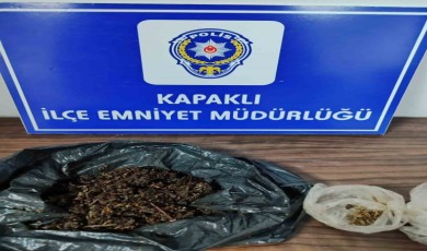 Kapaklı’da şüpheli şahsın üzerinden bonzai çıktı