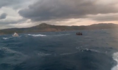 (Özel) Ege’de ölümle burun buruna...O anlar kamerada