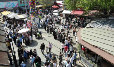 Edirne’de metrelerce uzayan tava ciğer kuyruğu havadan görüntülendi
