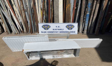 Kapaklı’da kalorifer peteği hırsızı yakalandı
