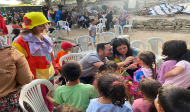 Behramlı’daki Çocuklar Açık Hava Sinemasıyla Buluştu