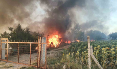 Kırklareli’nde yangın: Bağ evi kullanılmaz hale geldi