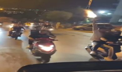 Pendik’te asker eğlencesi konvoyunda havaya rastgele ateş açıldı, o anlar kamerada