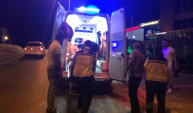 Motosikletten düşen alkolü sürücü yaralandı